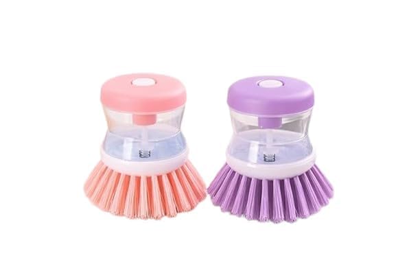 Soap Dispensing Dish Scrub Brush – Kitchen Cleaning Brush