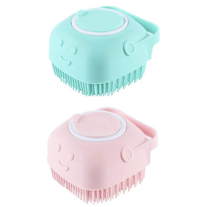 Silicone Bath Body Scrubber with Soap Dispenser
