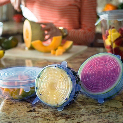 Reusable Silicone Stretch Lids – Pack of 6